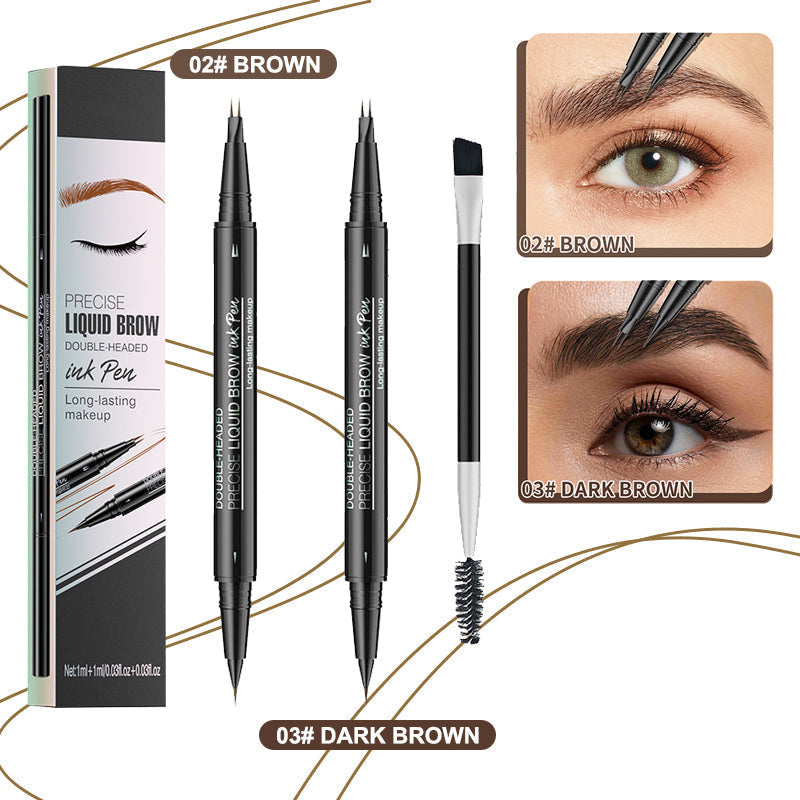 🔥2025 NEW YEAR Sale🔥 2-in-1 Dual-Ended Microblading Eyebrow Pen