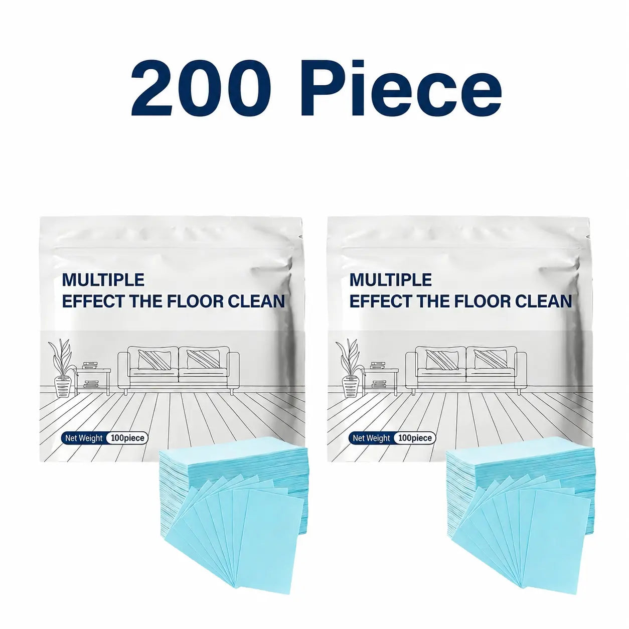 š„100PCS Multi-Surface Floor Cleaning Tablets ā Concentrated Cleaner for Hardwood, Tile, Laminate & More