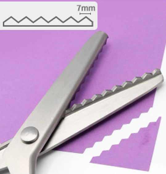 Stainless Steel Pinking Shears – 9.1" Zig Zag Fabric Scissors for Sewing, Quilting, Dressmaking & DIY Crafts