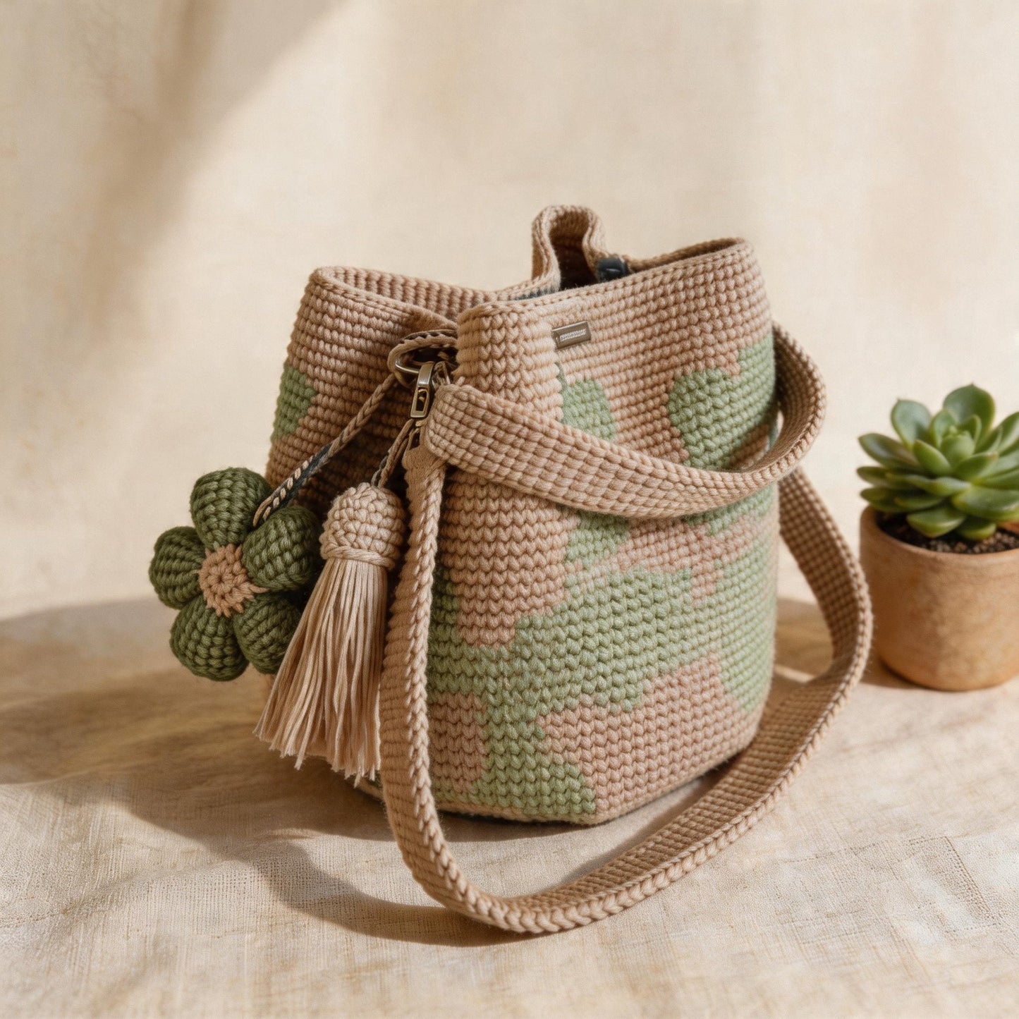☀️2026 HOT SALE 49% OFF🧵🌸Handmade Crochet Flower Tote 🌼✨