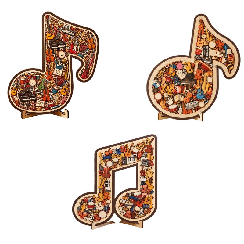 ⌛LAST DAY SALE ONLY £7.99!!🎵 Wooden Musical Note Puzzle – Handcrafted Brain Teaser for Music Lovers! 🧩 Perfect Gift • Eco-Friendly • Limited Stock! ⏳🇬🇧