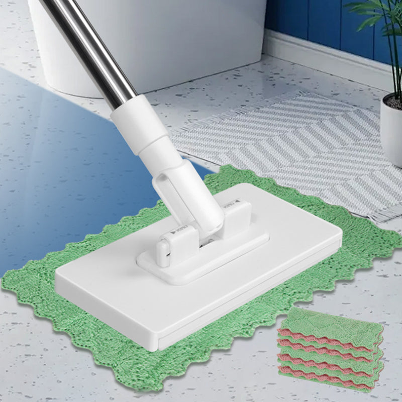 😍2026 NEW SALE-50% OFF😍🧹Disposable Dust Mop with 4 Reusable Cloths✨Lightweight Floor Dusting Mop For Hardwood Tile Floors