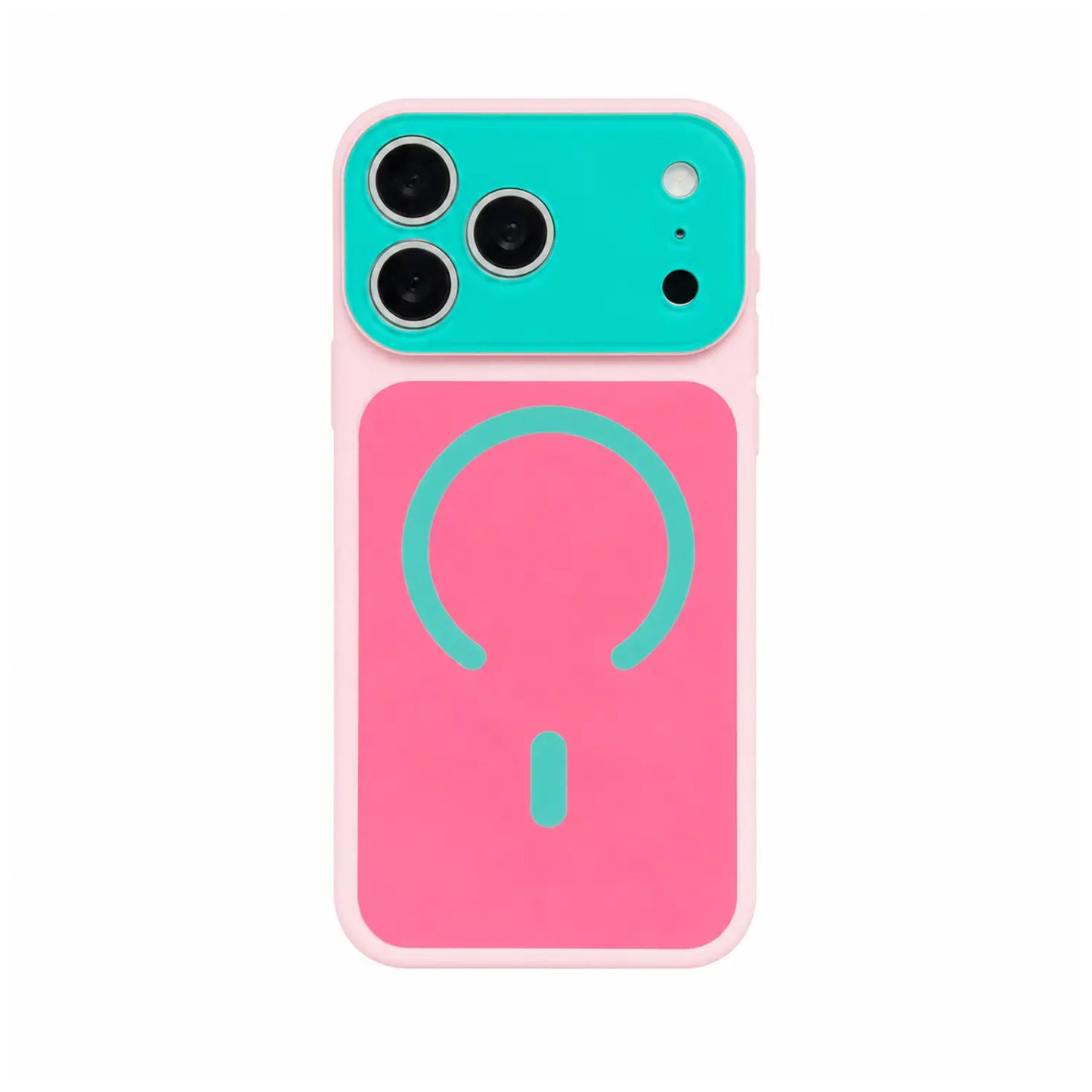 🔥Summer Hot Sale 🌈Dopamine Color Block MagSafe Case – Ultra-Slim Matte Hard PC Cover for iPhone 17 Pro Max
