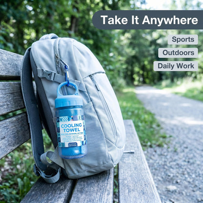 ⏰Last Day Buy 1 Get 1 Free❄💦Cold Sweat Towel You Can Use Anywhere, Anytime! Reusable Soft Absorbent Cooling Portable– UK Ready! 🇬🇧