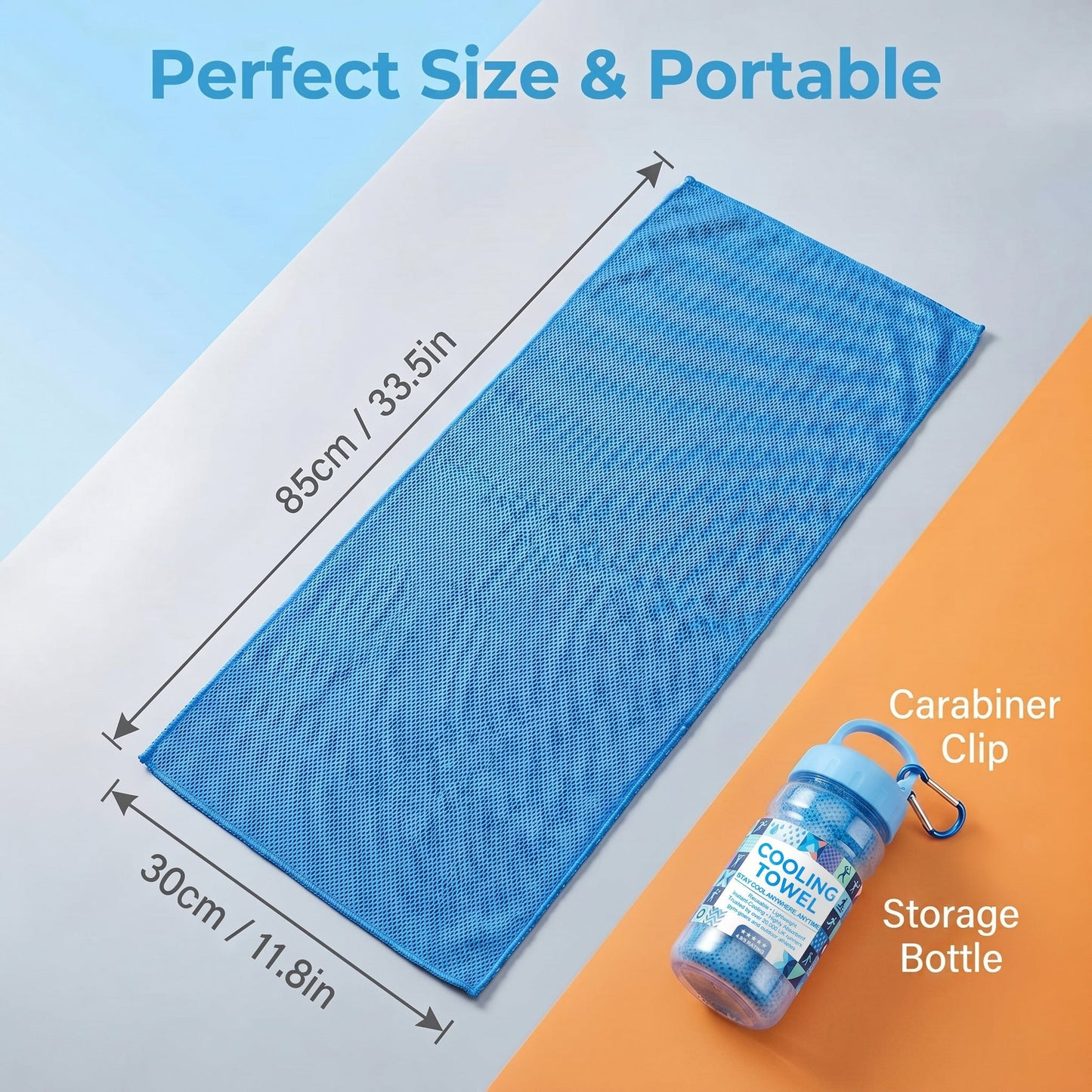 ⏰Last Day Buy 1 Get 1 Free❄💦Cold Sweat Towel You Can Use Anywhere, Anytime! Reusable Soft Absorbent Cooling Portable– UK Ready! 🇬🇧