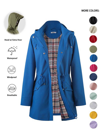 🔥This Week's Special Price:£21.99!!🧥💦Womens Chic. Lightweight. Waterproof Jacket🍃-Unleash Style and Durability in Any Storm!