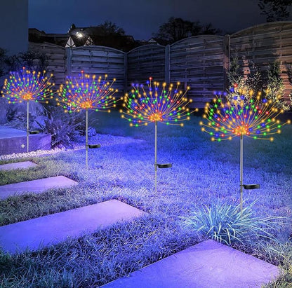 Waterproof Solar Garden Fireworks Lamp