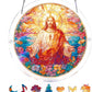 Acrylic Jigsaw Puzzle Suncatcher - Glowing Feather Haven
