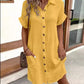 ✨Women’s Summer Midi Dress – Breezy, Flattering & Effortlessly Chic! Lightweight Button-Down with Pockets 🇬🇧☀️