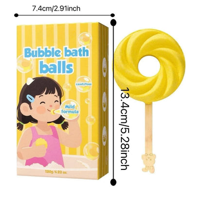 🍭🧼 Lollipop Bath Bomb – Releases colorful bubbles when it hits the water, with a long-lasting fragrance – Cash on Delivery ✅
