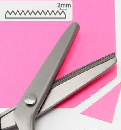Stainless Steel Pinking Shears – 9.1" Zig Zag Fabric Scissors for Sewing, Quilting, Dressmaking & DIY Crafts