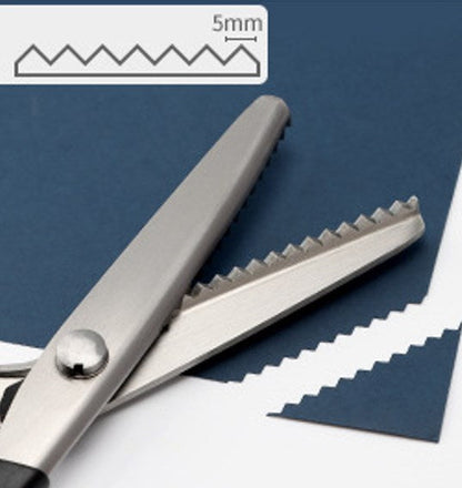 Stainless Steel Pinking Shears – 9.1" Zig Zag Fabric Scissors for Sewing, Quilting, Dressmaking & DIY Crafts