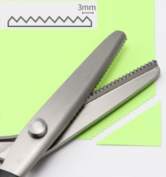Stainless Steel Pinking Shears – 9.1" Zig Zag Fabric Scissors for Sewing, Quilting, Dressmaking & DIY Crafts