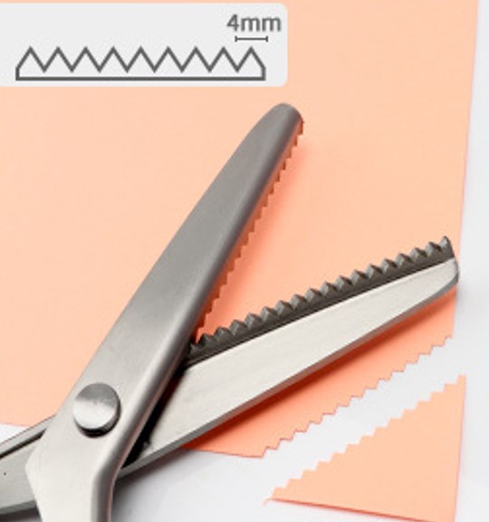 Stainless Steel Pinking Shears – 9.1" Zig Zag Fabric Scissors for Sewing, Quilting, Dressmaking & DIY Crafts