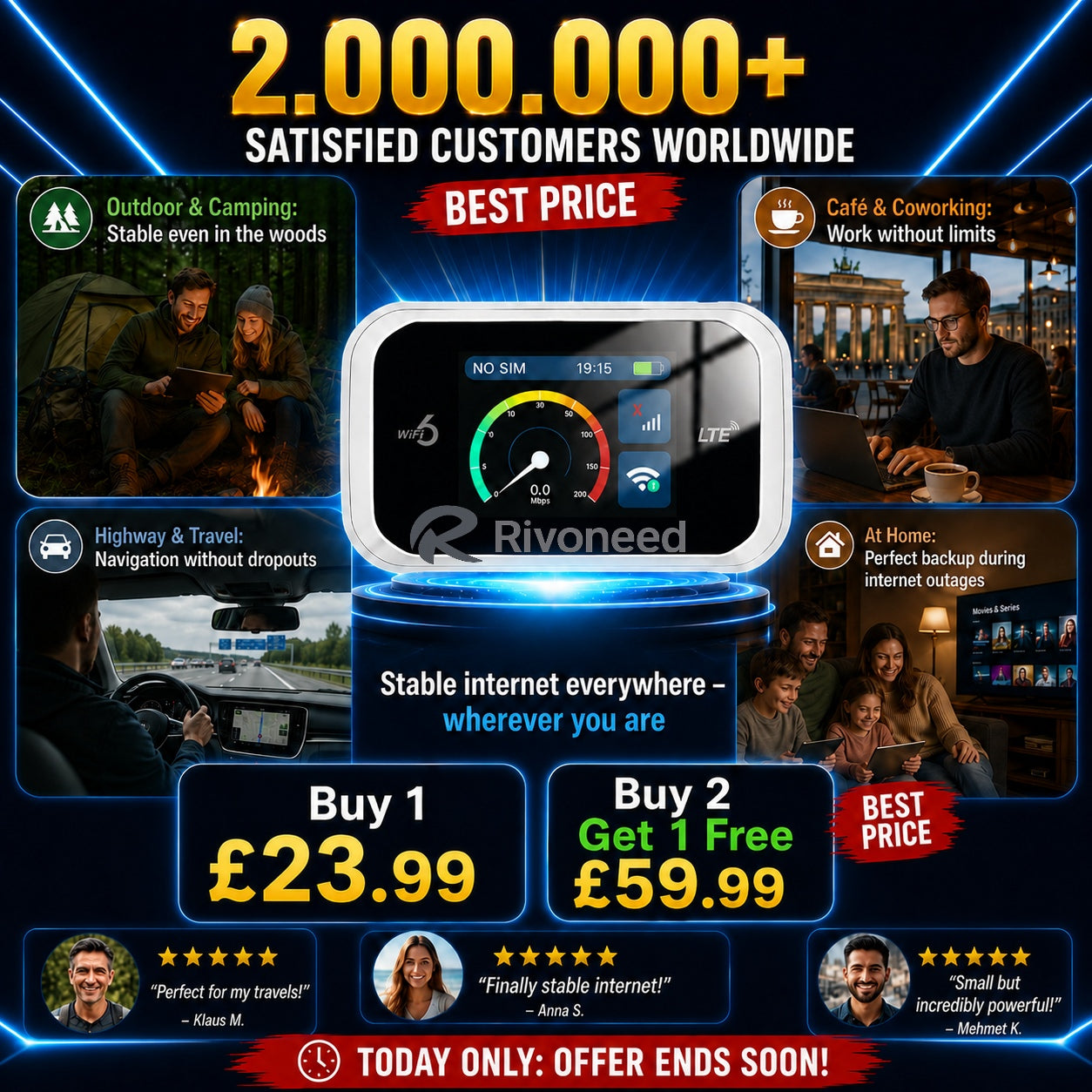 🥳2026 HOT SALE🥳💞📶🌐 50% OFF! Mobile Hotspot – Portable WiFi, full coverage anywhere. No contract, no setup. Stay connected on the go! 📱✨