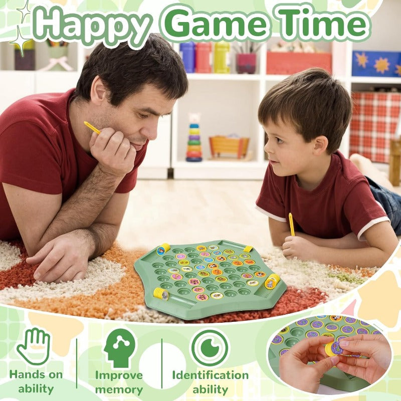 🎁¡PROMOCIÓN ÚLTIMO DÍA 50% DE DESCUENTO!⏰Juego de mesa Flip-Match para niños – Tablero de ajedrez Flip DIY para niños