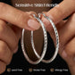 🎉COMPRA 1 Y LLÉVATE 1 GRATIS🎁 Pendientes de aro con corte de diamante para mujer – Elegantes y brillantes 💎