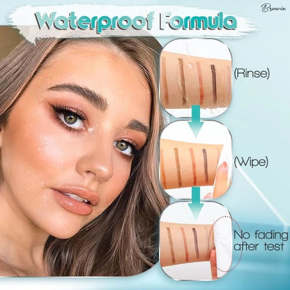 🎉 Oferta increíble 80% DE DESCUENTO🔥¡Compra 1 y llévate 1 gratis!💎¡Resistente al agua y 4 puntas para cejas naturales!