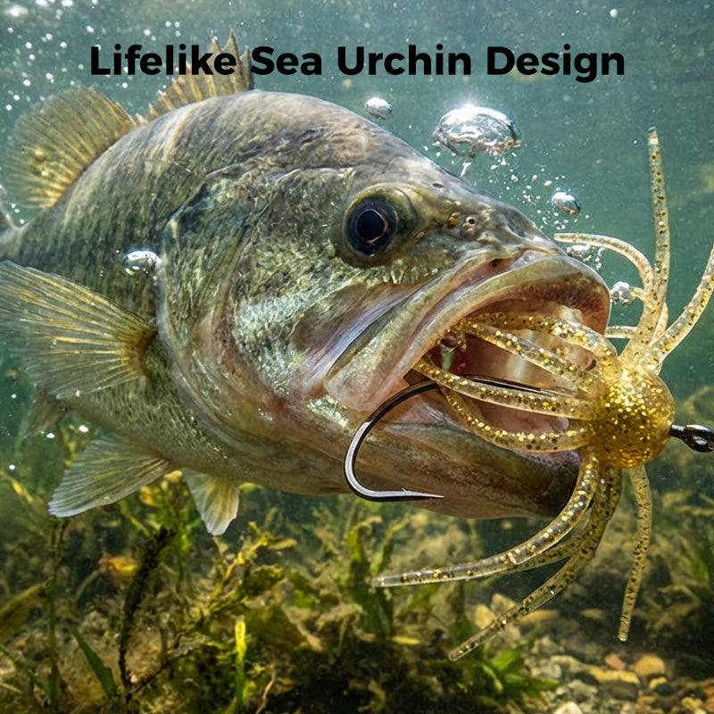 Bionic Sea Urchin Soft Fishing Lure（2pcs）