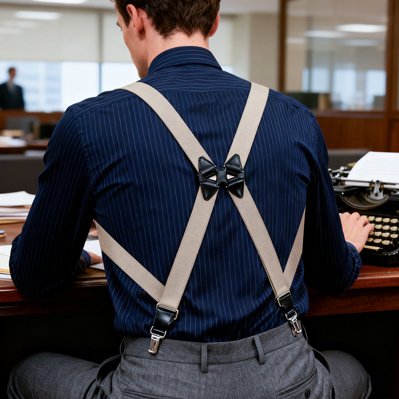 ⏳LAST DAY SALE 60% OFF !!📢Men's X-Back Suspenders with Hook Clips