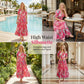🌺Oferta de Verano 60% DE DESCUENTO💐💃Vestido Largo Floral Escote en V Holgado