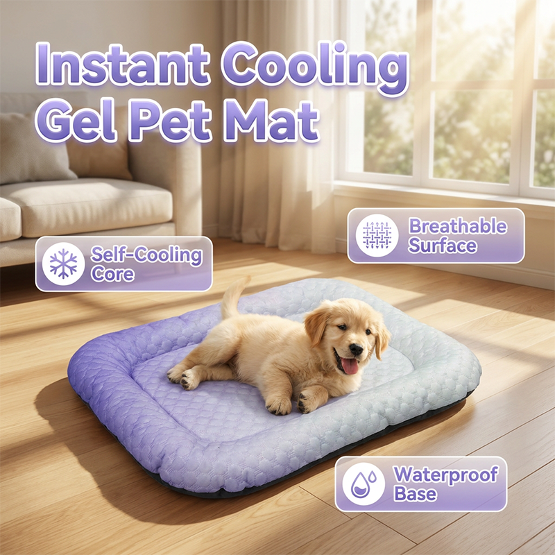 💖LAST DAY SALE ONLY￡7.99!!❄Pawchill™🇬🇧Pet Cooling Mat for Dogs & Cats 🐾 Naturally Cool Ice-Silk Pad • Breathable, Washable & Soft 🌿  For Floors, Sofas & Car Travel • Multiple Sizes • Gradient Colours ☀️🐶🐱