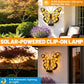 🦋 Solar Metal Butterfly Wall Light