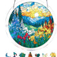 Acrylic Jigsaw Puzzle Suncatcher - Glowing Feather Haven