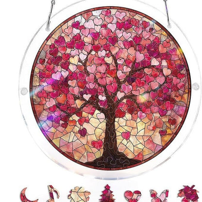 🔥LAST DAY 49% OFF ☀️🛍️Acrylic Jigsaw Puzzle Suncatcher 80 Pieces