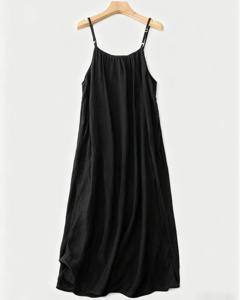 💃LAST DAY SAEL 50% OFF!!✨Women's Solid Color Backless Cami Dress💕