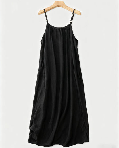 💃LAST DAY SAEL 50% OFF!!✨Women's Solid Color Backless Cami Dress💕
