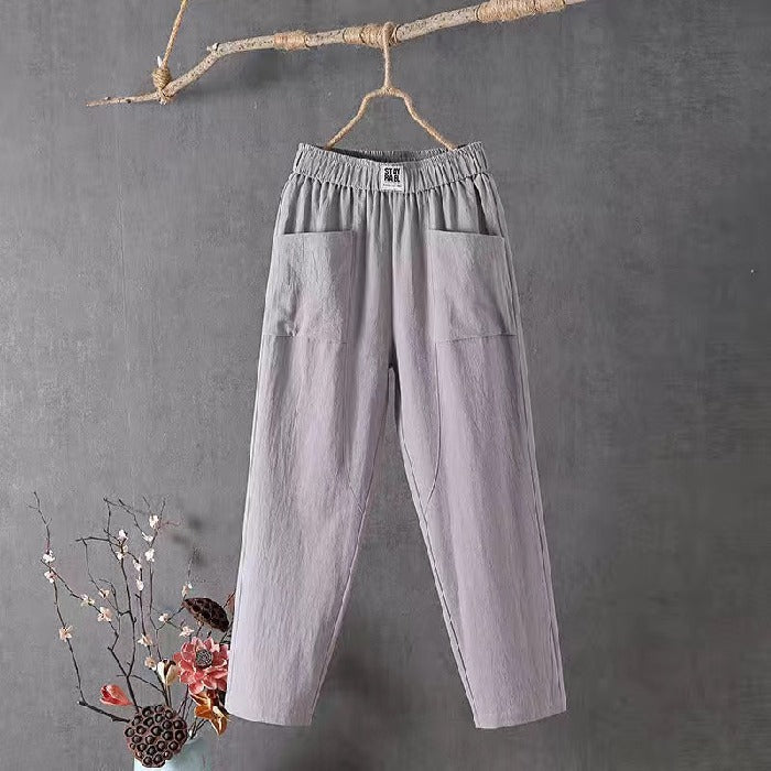 🔥 Hot Sale! 2026 New Women's Loose Pants – Elastic High Waist, Soft & Breathable. 50% OFF TODAY！