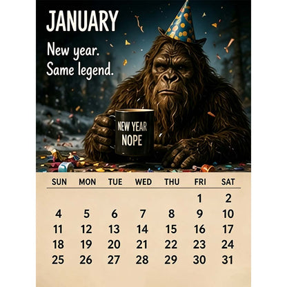🦶2027 Bigfoot's Daily Life Calendar