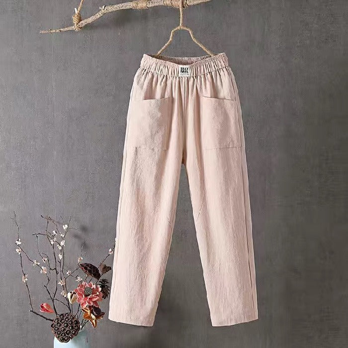 🔥 Hot Sale! 2026 New Women's Loose Pants – Elastic High Waist, Soft & Breathable. 50% OFF TODAY！