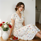 😍2026 NEW SALE-50% OFF😍Women's V-Neck Floral Print Dress with Twist Waist