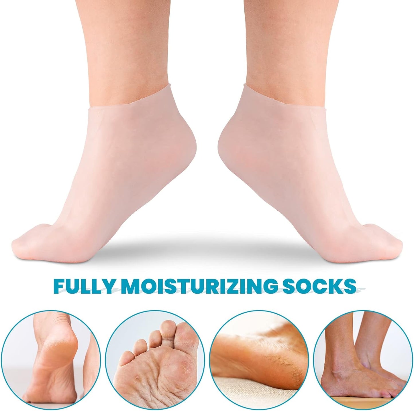 🔥2023 New Sale🔥-Moisturizing Foot Mask Exfoliating Silicone Socks Beach Protective Socks