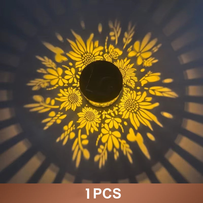 Solar Mandala Light – Stunning Pattern Projection, 2-in-1 Floor & Wall Design & IP65 Waterproof Auto On/Off 🌿