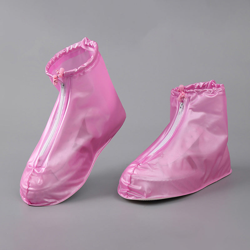Waterproof Shoe Covers with Zipper & Adjustable Drawstring