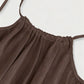 💃LAST DAY SAEL 50% OFF!!✨Women's Solid Color Backless Cami Dress💕