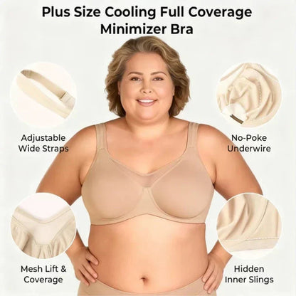 ⏳Last Day Special Price £8.88💐Women's Elegant Sheer Full Coverage Plus Size Bra