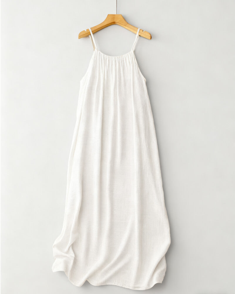 💃LAST DAY SAEL 50% OFF!!✨Women's Solid Color Backless Cami Dress💕