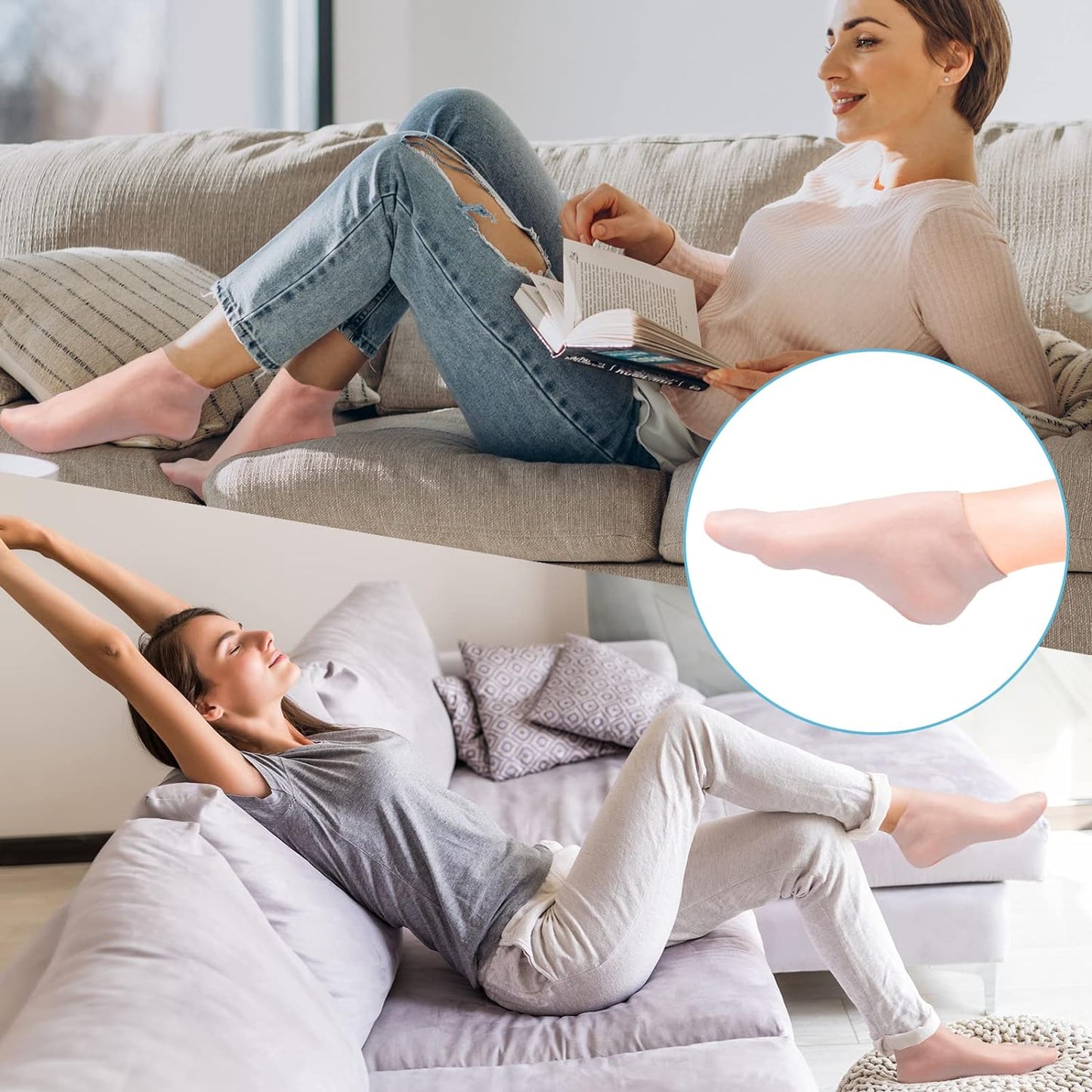 🔥2023 New Sale🔥-Moisturizing Foot Mask Exfoliating Silicone Socks Beach Protective Socks