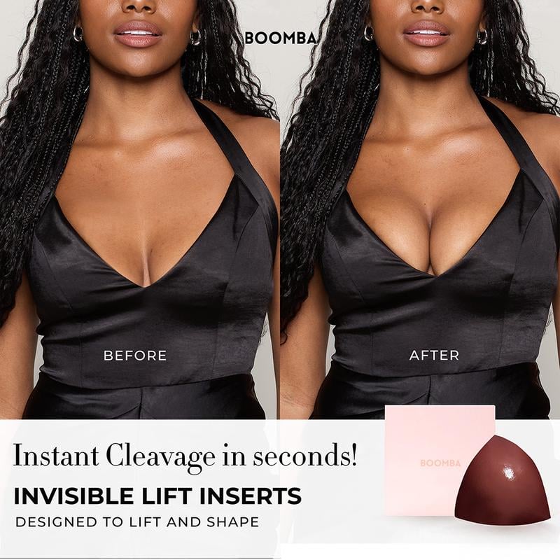 🔥LAST DAY SALE ONLY ￡7.99!!💕OUFALI Lift Inserts for Bras – Lightly Padded, Double-Sided Adhesive👙 Reusable, Washable • Natural Lift • Seamless Under Clothing ✨
