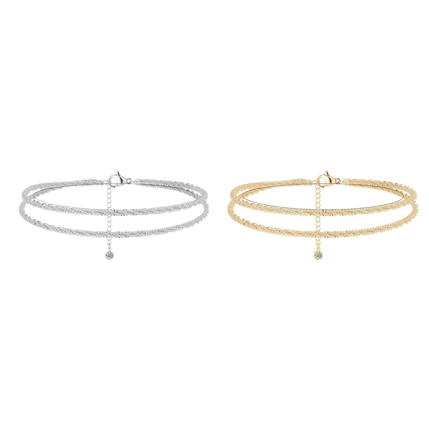 Buy 1 get 1 free🥰Dainty Layered Waterproof Anklet For your lover