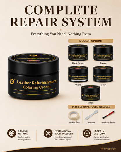 Professional Leather Care, Complete with Color Filling and Repair! 🌟