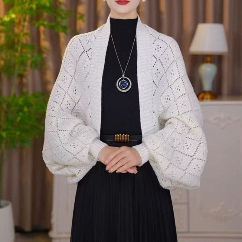 🔥2025 New Fashion🔥Hollow Out Knitted Shawl Coat