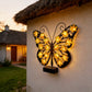 🦋 Solar Metal Butterfly Wall Light