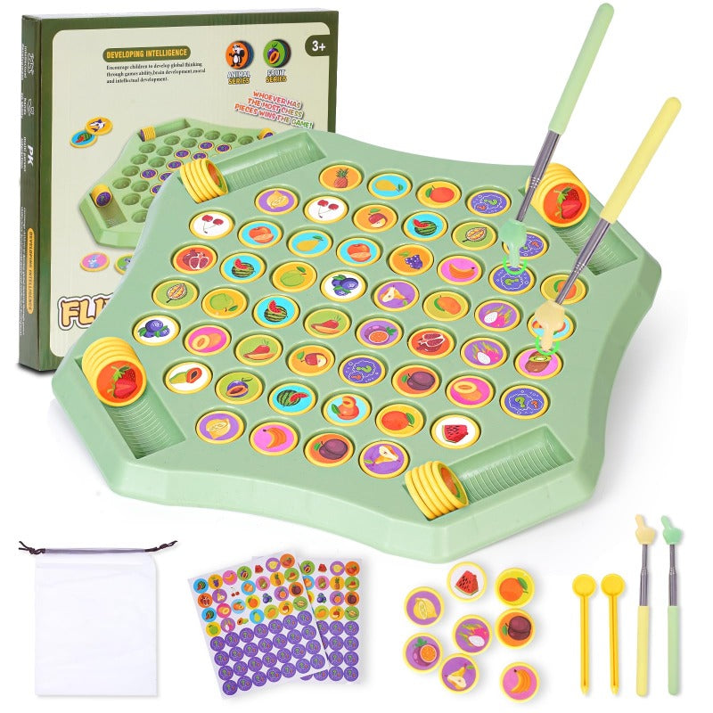 🎁¡PROMOCIÓN ÚLTIMO DÍA 50% DE DESCUENTO!⏰Juego de mesa Flip-Match para niños – Tablero de ajedrez Flip DIY para niños