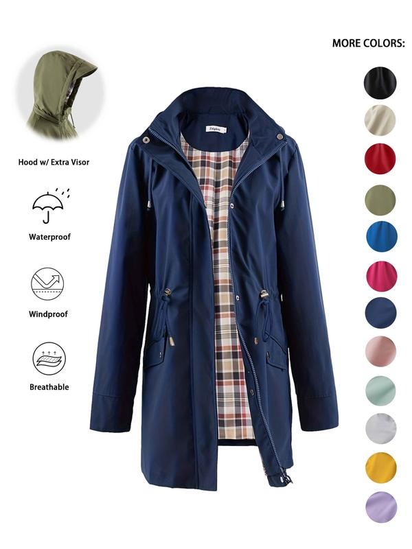 🔥This Week's Special Price:£21.99!!🧥💦Womens Chic. Lightweight. Waterproof Jacket🍃-Unleash Style and Durability in Any Storm!