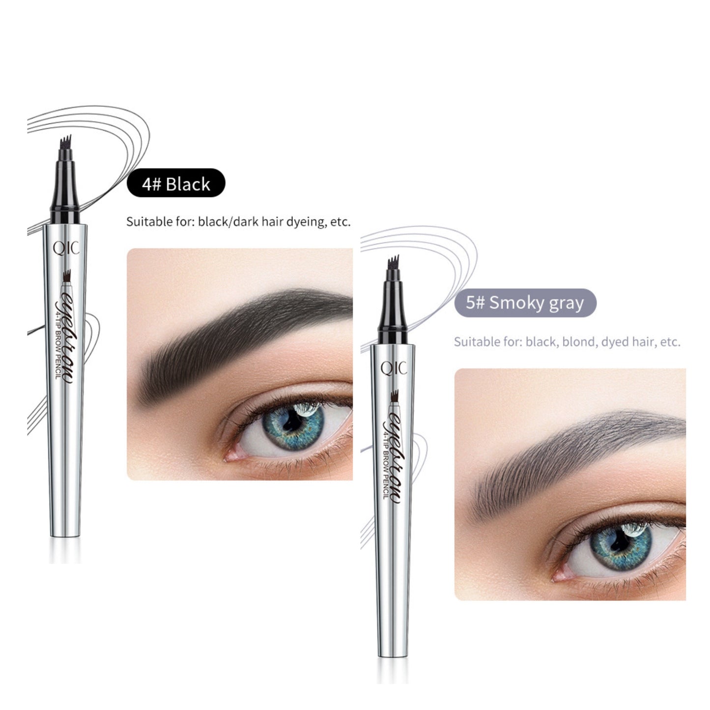 🎉 Oferta increíble 80% DE DESCUENTO🔥¡Compra 1 y llévate 1 gratis!💎¡Resistente al agua y 4 puntas para cejas naturales!